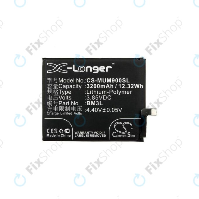 Xiaomi Mi 9 - Akkumulátor BM3L 3200mAh HQ