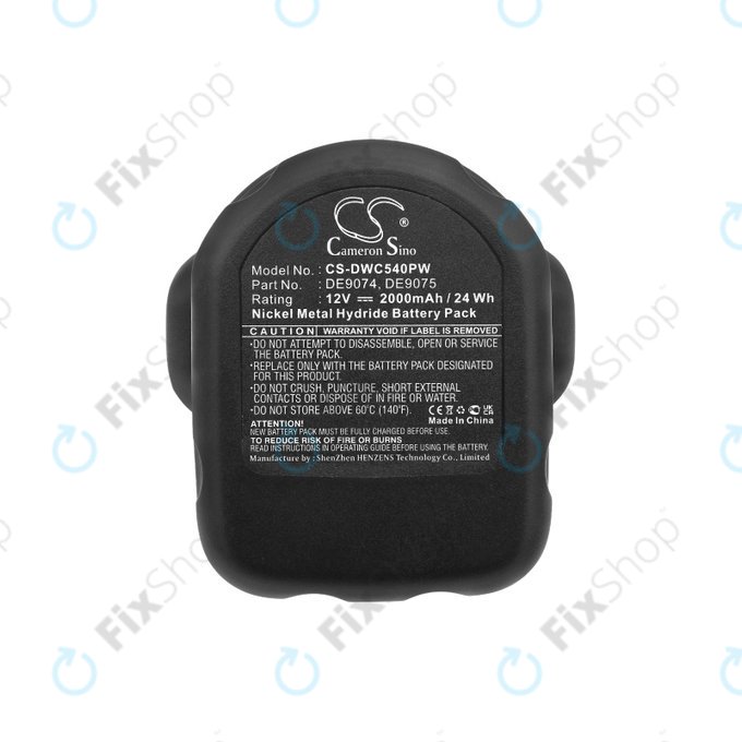 DeWalt DC, DW, 2000-series - Akkumulátor DE9074, DE9075, 152250-27, 397745-01 2000mAh HQ