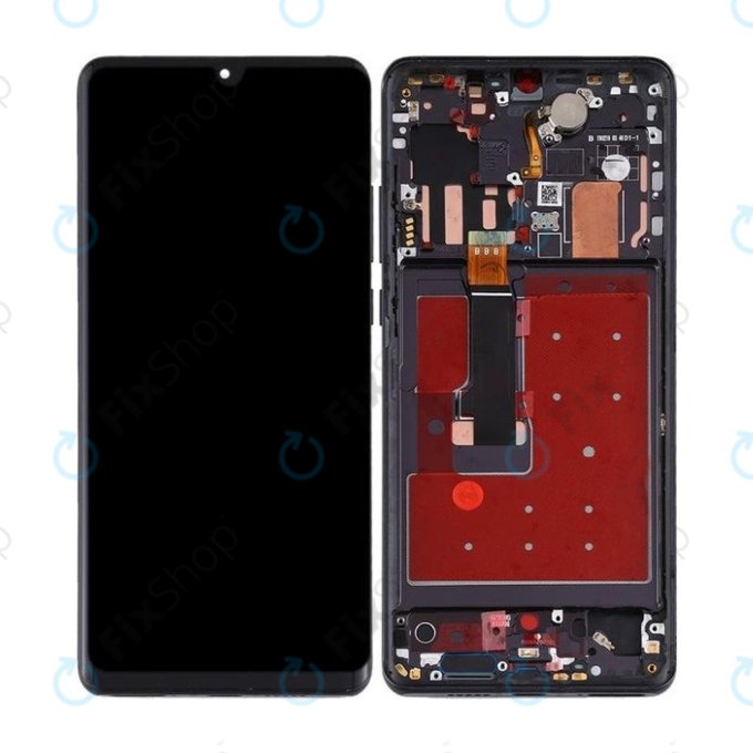 Huawei P30 Pro, P30 Pro 2020 - LCD Kijelző + Érintőüveg + Keret (Black) OLED