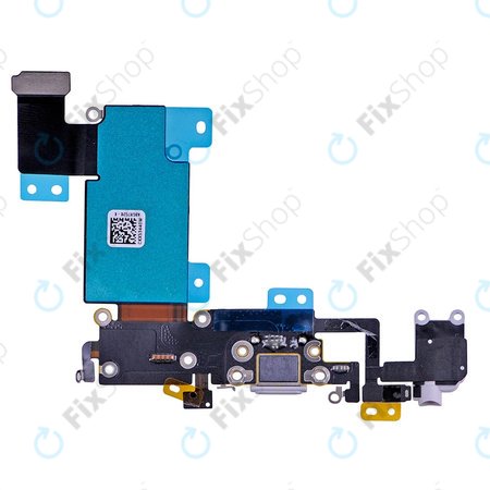 Apple iPhone 6S Plus - Töltő Csatlakozó + Flex Kábelek (Space Gray)