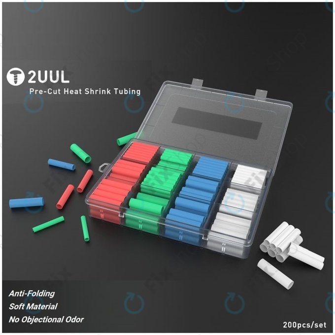 2UUL - Pre-Cut Heat Shrink Tubing Set (200db)