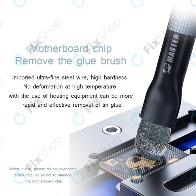 Mechanic - Acélkefe PCB/BGA tisztításhoz IC padokhoz és ragasztó eltávolításhoz