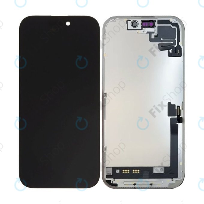 Kijelző Soft OLED 120Hz iPhone 17 - Érintőüveg + Keret, DIAGNOSTIC