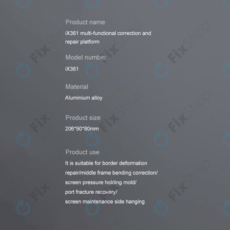 iFixes iX361 - multifunkciós platforma keretek kiegyenesítéséhez