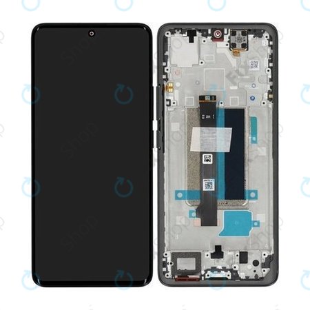 Xiaomi Redmi Note 13 Pro+ 23090RA98C - LCD Kijelző + Érintőüveg + Keret (Midnight Black) - 560002N16U00 Genuine Service Pack