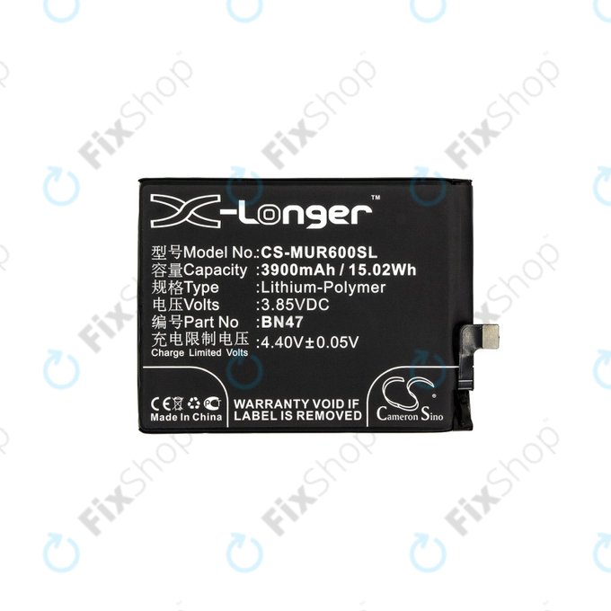 Xiaomi Mi A2 Lite (Redmi 6 Pro) - Akkumulátor BN47 3900mAh HQ