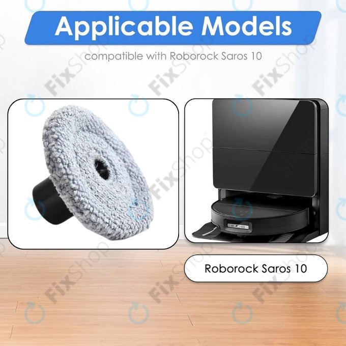Oldalsó felmosó kendő, 2 db Xiaomi Roborock Saros 10