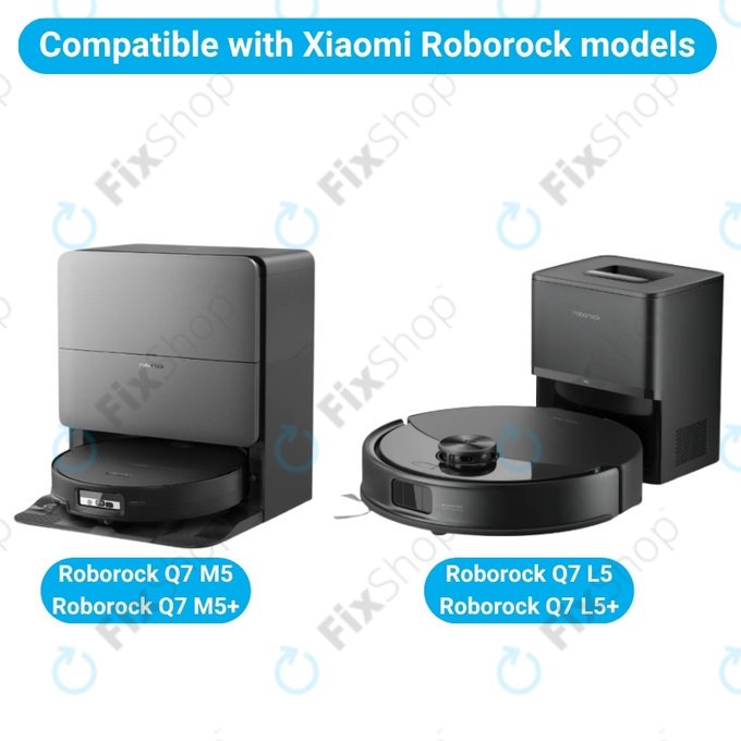 Pótalkatrész készletXiaomi Roborock Q7 M5, Q7 M5+, Q7 L5, Q7 L5+ (2x Főkefe, 4x Szűrő, 4x Oldalkefe, 4x Felmosórongy, 4x Porzsák)