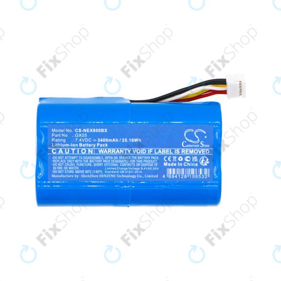 Akkumulátor NEXGO N86, 3400mAh, Li-Ion, 7.4V, GX05, HQ