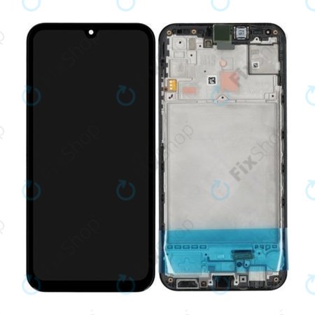 Samsung Galaxy M15 M156B - LCD Kijelző + Érintőüveg + Keret (Grey) - GH82-34683A Genuine Service Pack