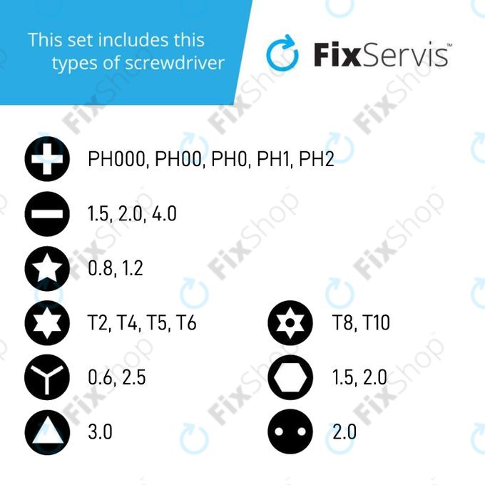 Nanch NQ-03Z - Csavarhúzó Készlet 22in1 (Apple)