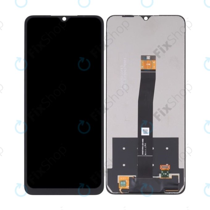 Xiaomi Redmi 10C - LCD Kijelző + Érintőüveg + Keret (Black) TFT