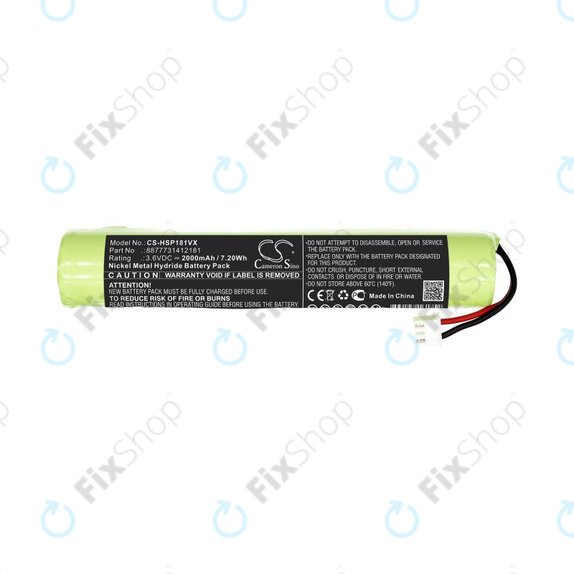 Akkumulátor Hurricane Spin Scrubber, Brush Cleaner Mop, 2000mAh, Ni-MH, 3.6V, 8877731412181, HQ