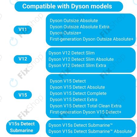 Dyson V11, V12, V15, V15s Detect Submarine - Slim Fluffy Főkefe (Puha Henger)