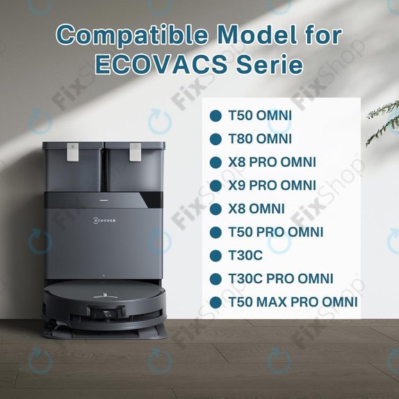 Porzsák, 4 db Ecovacs Deebot T30c, T50-series, T80-series, X8-series, X9 Pro-series