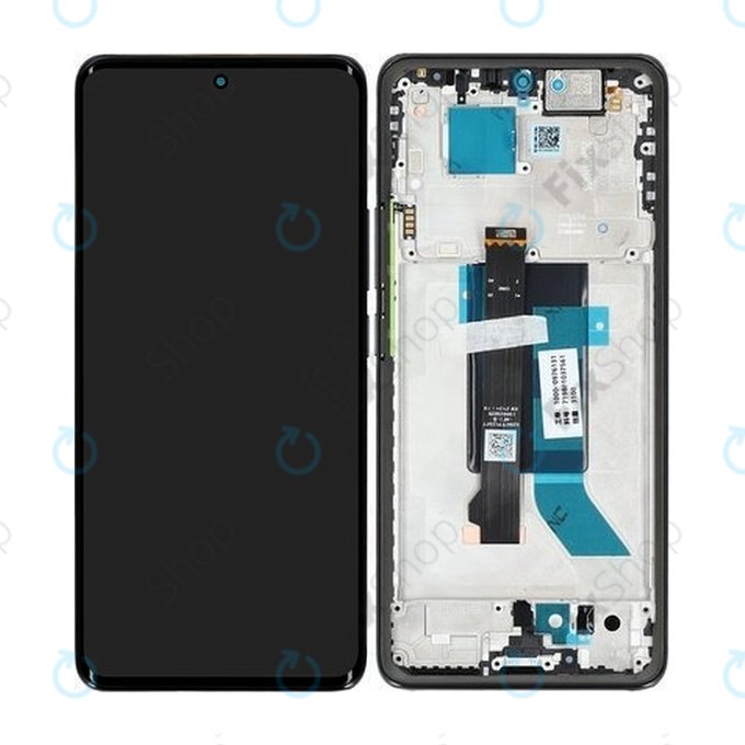 Xiaomi Redmi Note 14 Pro 5G 24090RA29G - LCD Kijelző + Érintőüveg + Keret (Midnight Black) - 56002300O1600 Genuine Service Pack