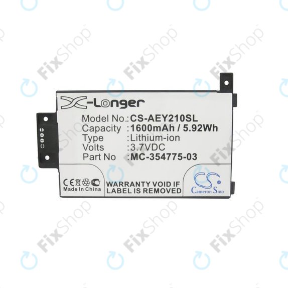 Amazon Kindle Paperwhite 2 2014, Touch 2014 - Akkumulátor MC-354775-03 1600mAh HQ