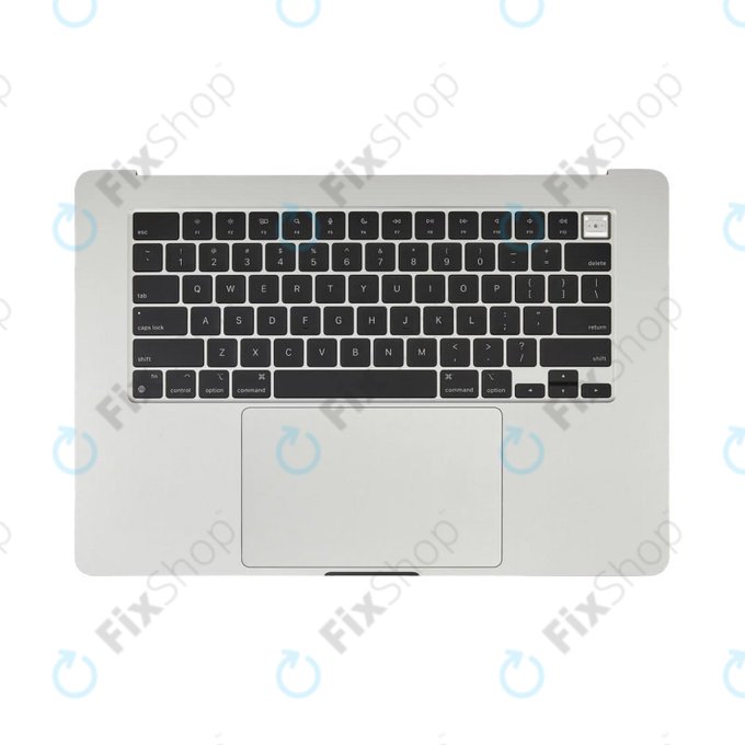 Felső billentyűzetkeret MacBook Air 15", A3114 (2024), US billentyűzettel és akkumulátorral, Silver, 661-40267, Genuine Apple