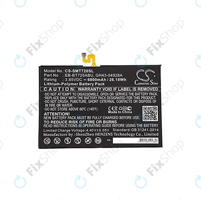 Samsung Galaxy Tab S5E - Akkumulátor EB-BT725ABU 6800mAh HQ