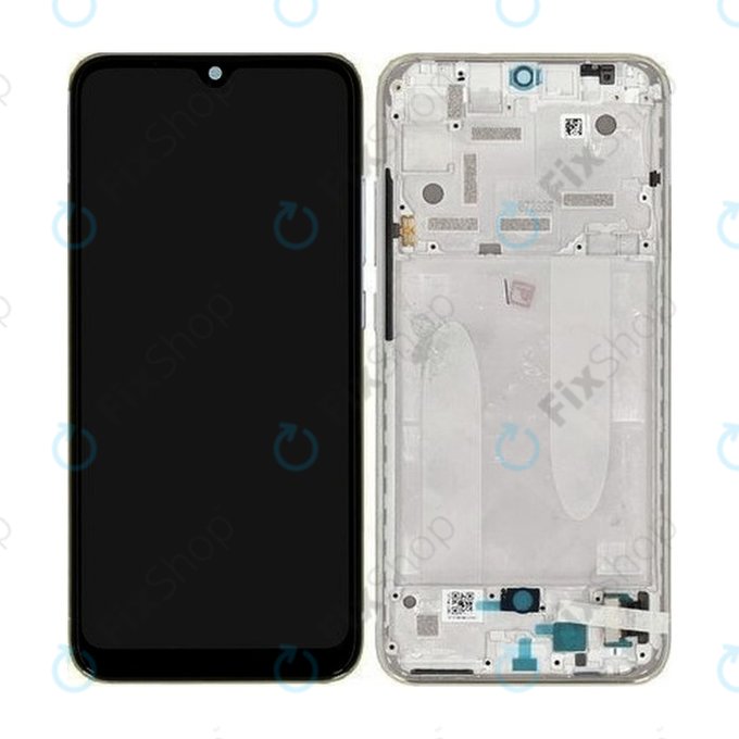 Xiaomi Mi A3 - LCD Kijelző + Érintőüveg + Keret (More than White) TFT