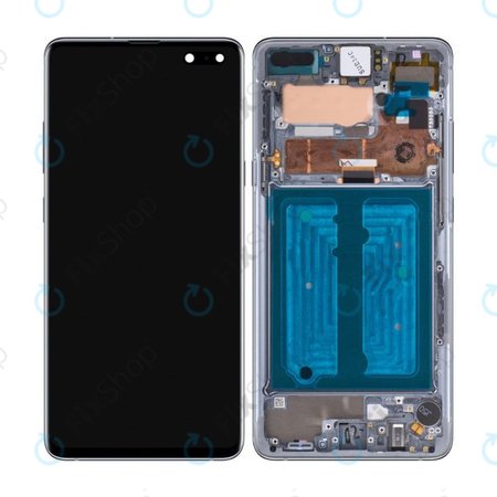 Samsung Galaxy S10 5G G977B - LCD Kijelző + Érintőüveg + Keret (Black) OLED