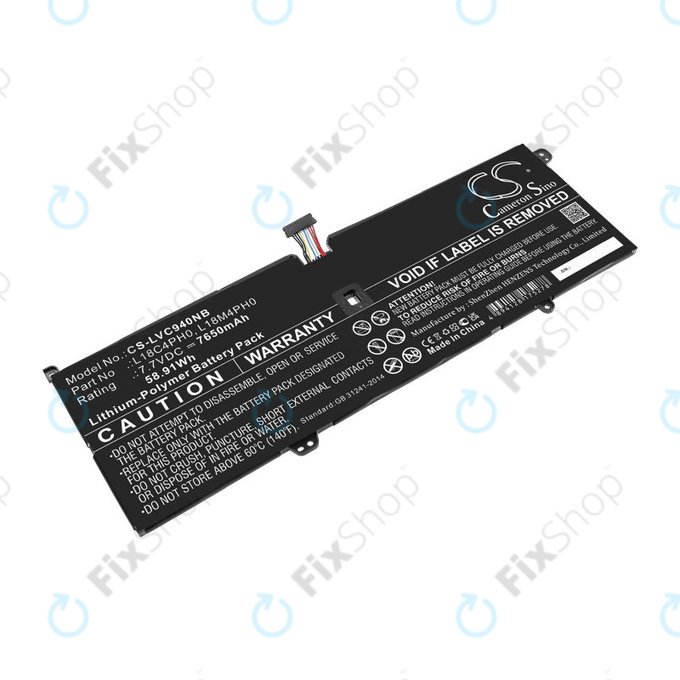 Akkumulátor Lenovo Yoga C940, 7650mAh, Li-Pol, 7.7V, L18C4PH0, HQ