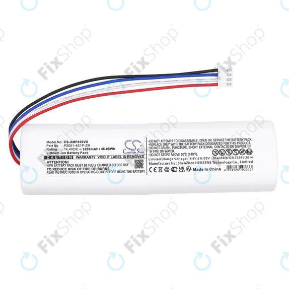 Akkumulátor Xiaomi Mi Robot Vacuum Mop 2, Mijia Sweeping Vacuum Cleaner 2C, 3200mAh, Li-Ion, 14.4V, P2051-4S1P-ZM, HQ