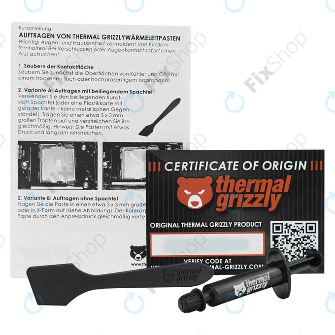 Hővezető paszta 1g, Thermal Grizzly Aeronaut