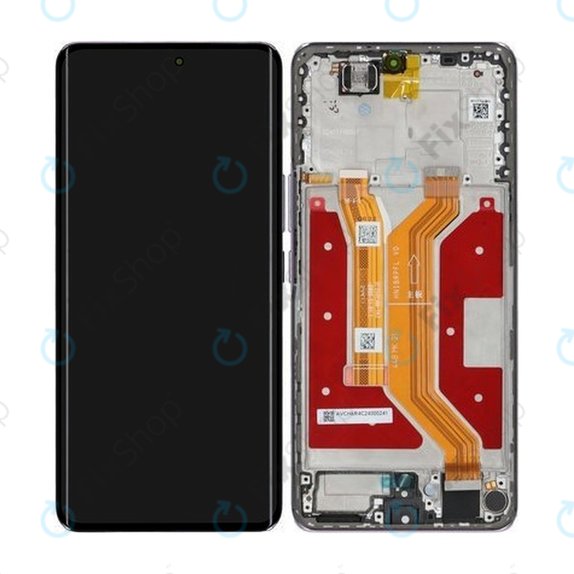Honor Magic7 Lite - LCD Kijelző + Érintőüveg + Keret (Titanium Purple) - 0235AMMP Genuine Service Pack