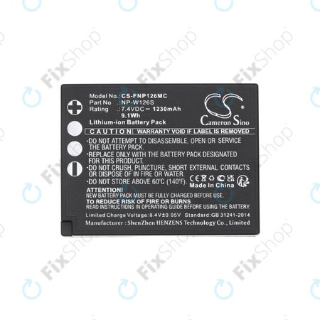 Akkumulátor Fujifilm Finepix Hs30, X-T30, 1230mAh, Li-Ion, 7.4V, NP-W126S, HQ