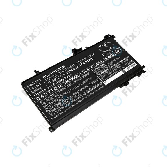 Akkumulátor HP Omen 15, Pavilion 15, WASD 15, 5100mAh, Li-Ion, 11.55V, TE03XL, HQ