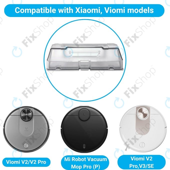 Xiaomi Mi Robot Vacuum Mop Pro (P), Viomi V2 Pro, V3, SE - Hulladéktároló
