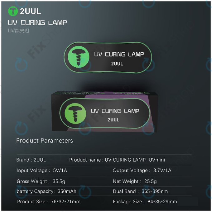 Mini UV kötőlámpa, 2UUL SC08