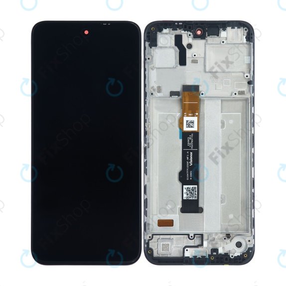Motorola Moto G41 XT2167 - LCD Kijelző + Érintőüveg + Keret (Meteorite Black) TFT