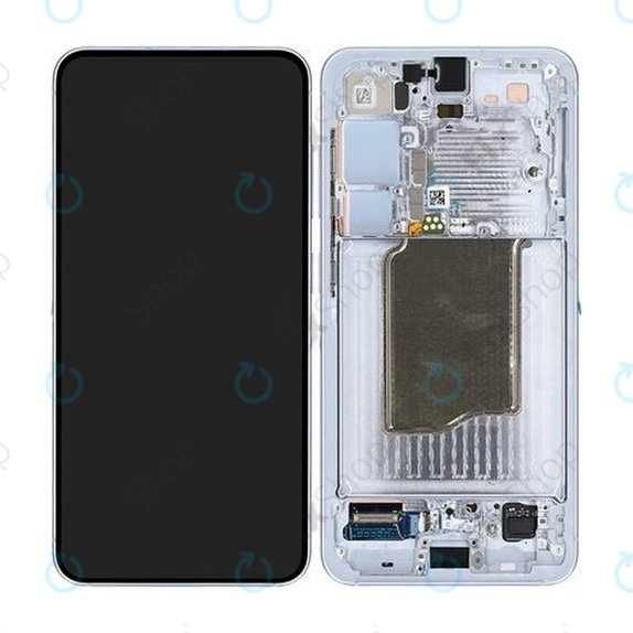 Samsung Galaxy S25 - LCD Kijelző + Érintőüveg + Keret (Icyblue) OLED
