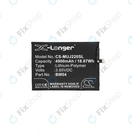 Xiaomi Redmi Note 9T 5G - Akkumulátor BM54 4900mAh HQ