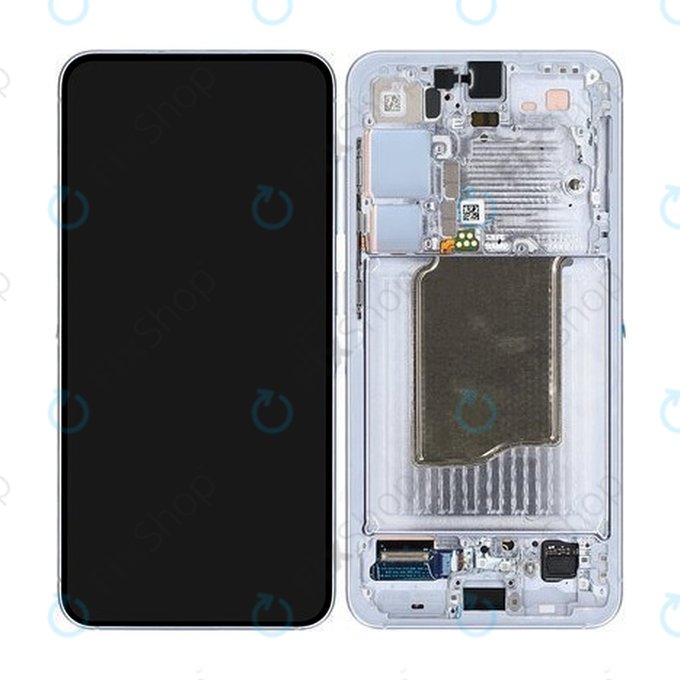 Samsung Galaxy S25 - LCD Kijelző + Érintőüveg + Keret (Icy Blue) - GH82-36329C Genuine Service Pack