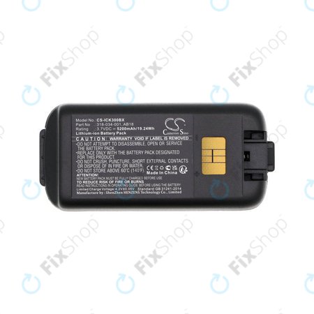 Akkumulátor Intermec CK3, CK3A, CK3X, CK3R, CK3C, CK3C1, CK3N, 5200mAh, Li-Ion, 3.7V, 318-034-001, HQ