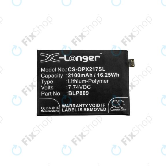 Realme Q2 Pro RMX2173, GT Master 5G RMX3363 - Akkumulátor BLP809 2100mAh HQ