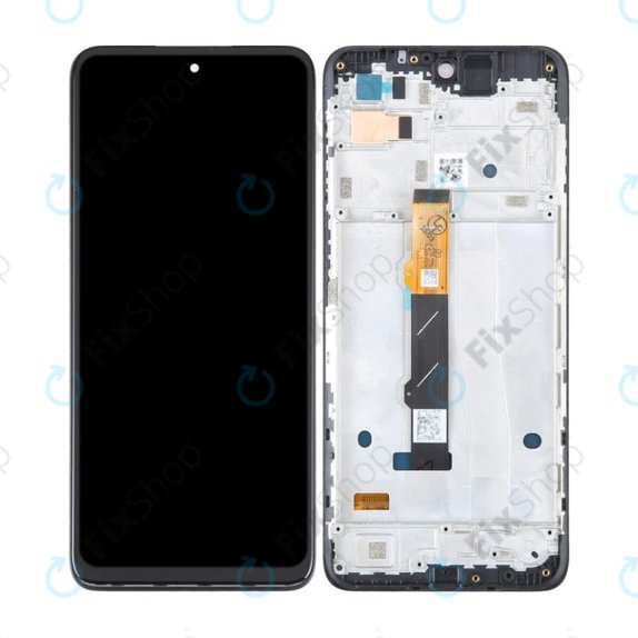 Motorola Moto G42 XT2233 - LCD Kijelző + Érintőüveg + Keret (Black) TFT