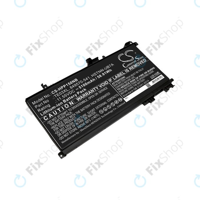 Akkumulátor HP Omen 15, Pavilion 15, WASD 15, 5100mAh, Li-Ion, 11.55V, TE03XL, HQ