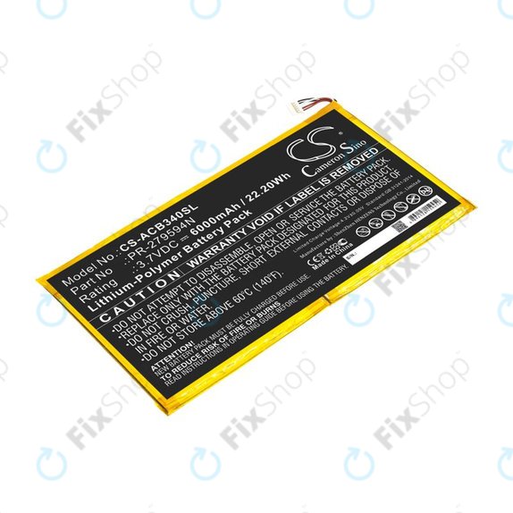 Akkumulátor Acer Iconia One 10 B3-A40, 6000mAh, Li-Pol, 3.7V, PR-279594N, HQ