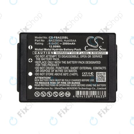 Akkumulátor HBC Linus 6, Spectrum 1, 2, A, B, 2000mAh, Ni-MH, 6V, BA225000, HQ