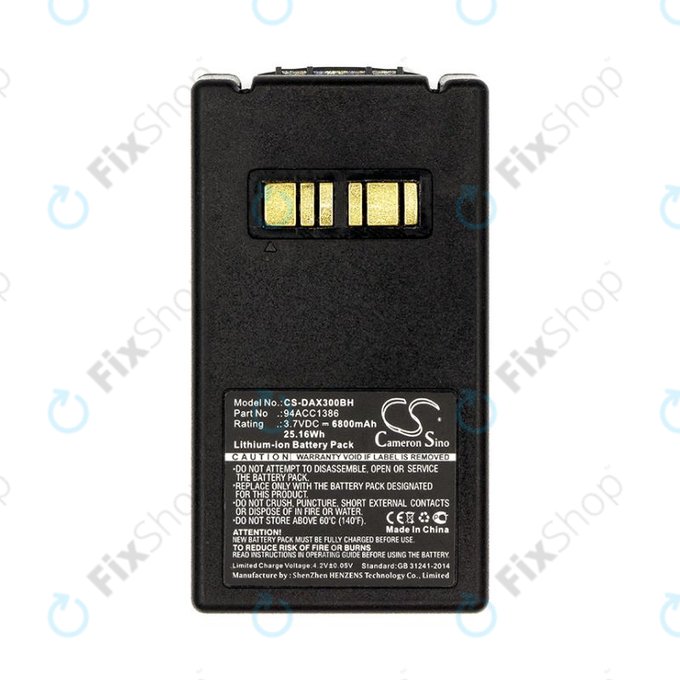 Akkumulátor Datalogic Falcon X4, X3, 6800mAh, Li-Ion, 3.7V, 94ACC1386, HQ