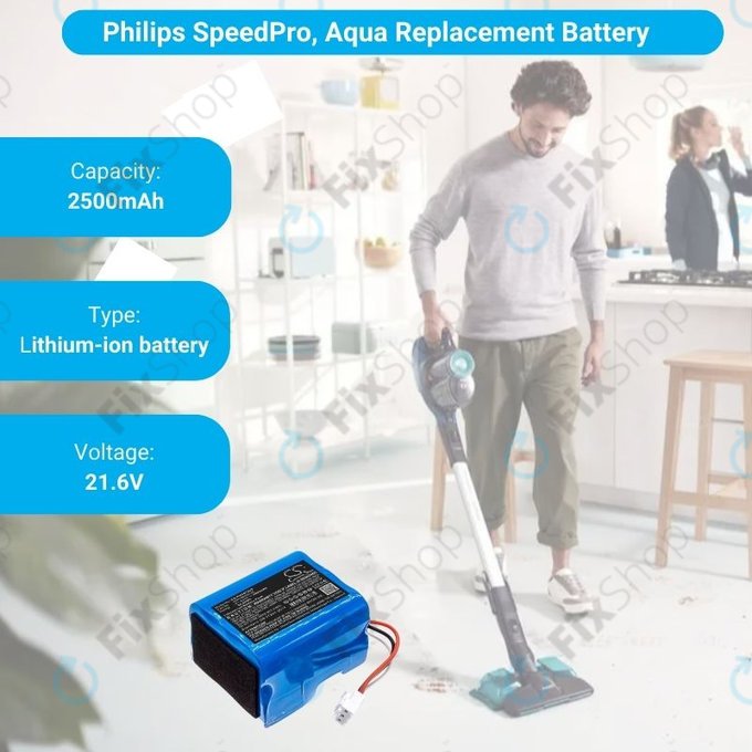 Philips SpeedPro, SpeedPro Aqua - Akkumulátor INR18650C25 Li-Ion 21.6V 2500mAh HQ