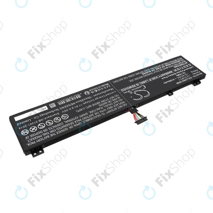 Akkumulátor Lenovo Legion 5 15ARH7H, 82RD0002SB, 5100mAh, Li-Pol, 15.44V, L21C4PC1, HQ