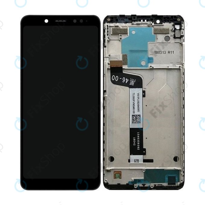 Xiaomi Redmi Note 5 Pro - LCD Kijelző + Érintőüveg + Keret (Black) TFT