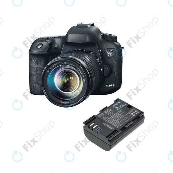 Akkumulátor Canon EOS 60D, 5D Mk II, 7D, 1800mAh, Li-Ion, 7.4V, LP-E6, HQ
