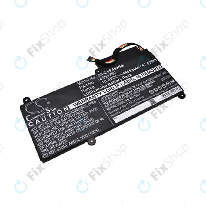 Akkumulátor Lenovo ThinkPad E450, E455, E460, E465, T470p, ThinkPad Edge E450 i7, 4400mAh, Li-Ion, 10.8V, 45N1752, HQ