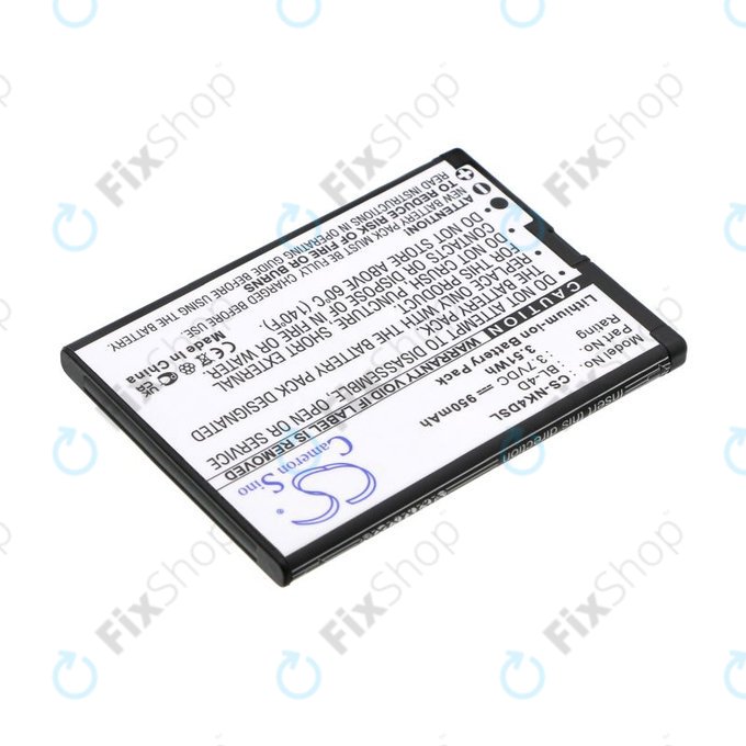 Akkumulátor Nokia N97 Mini, E5, E7, BLU Hero 2, 950mAh, Li-Ion, 3.7V, BL-4D, HQ